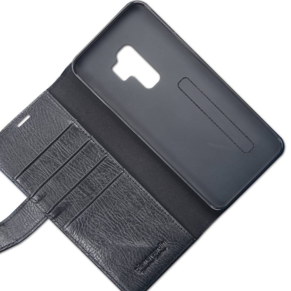 Pierre Cardin Zwart hoesje voor Galaxy S9 Plus - Book Case - Stijlvol - Leer - Luxe cover-Hoesjes-Ilumina Benelux
