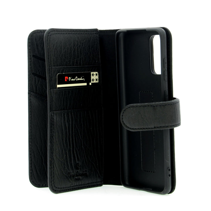 Pierre Cardin Zwart hoesje voor Samsung Galaxy S20 - Book Case - Echt leder-Hoesjes-Ilumina Benelux