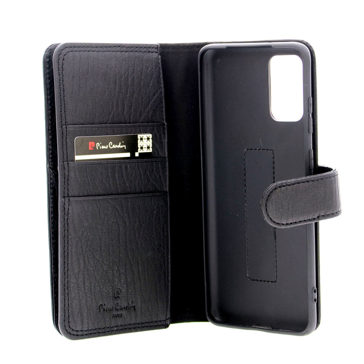 Pierre Cardin Zwart hoesje voor Samsung Galaxy S20 Plus - Book Case - Echt leder-Hoesjes-Ilumina Benelux