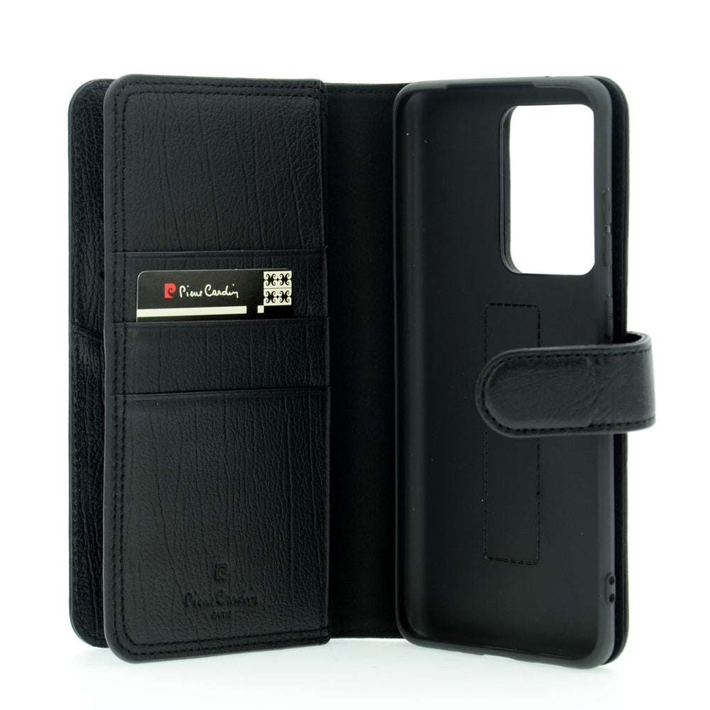 Pierre Cardin Zwart hoesje voor Samsung Galaxy S20 Ultra - Book Case - Echt leder-Hoesjes-Ilumina Benelux