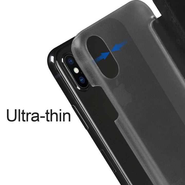 Pierre Cardin Zwart hoesje voor iPhone X-Xs - Book Case - Stijlvol - Leer - Luxe cover-Hoesjes-Ilumina Benelux