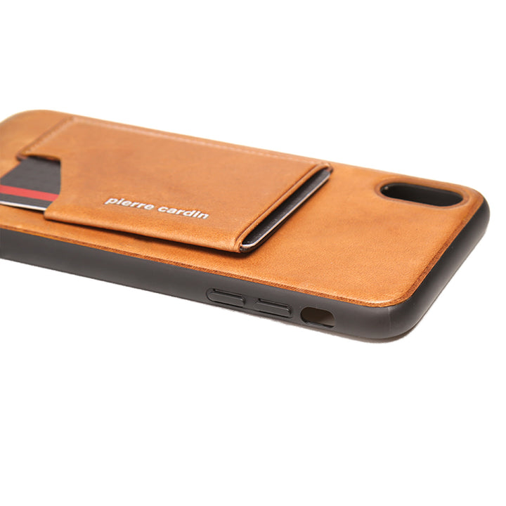 Pierre Cardin backcover hoesje iPhone XR - Bruin-Hoesjes-Ilumina Benelux