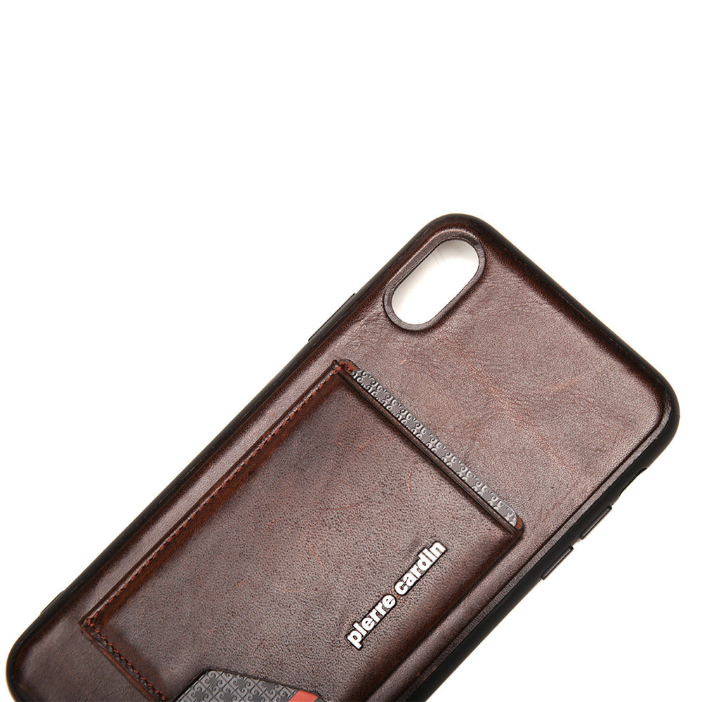 Pierre Cardin backcover voor iPhone XR - D Bruin-Hoesjes-Ilumina Benelux