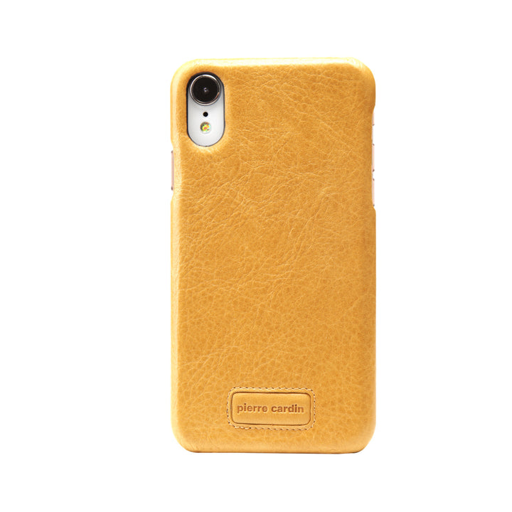 Pierre Cardin backcover voor iPhone XR - Geel-Hoesjes-Ilumina Benelux