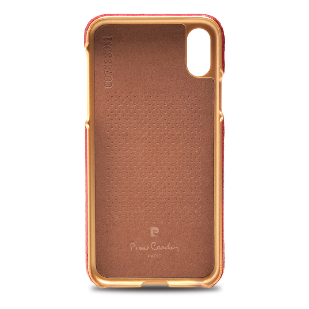 Pierre Cardin backcover voor iPhone XR - Rood-Hoesjes-Ilumina Benelux