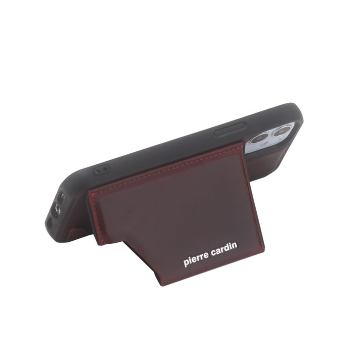 Pierre Cardin iPhone 12 - 12 Pro Backcover hoesje - Rood-Hoesjes-Ilumina Benelux