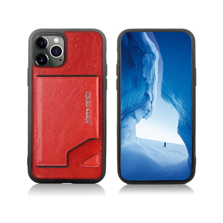 Pierre Cardin iPhone 12 Pro Max Backcover hoesje - Rood-Hoesjes-Ilumina Benelux