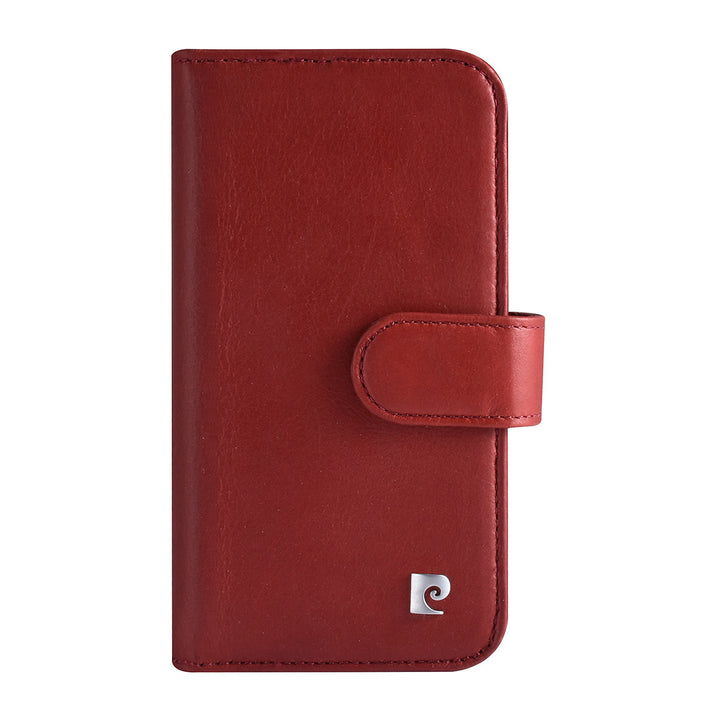 Pierre Cardin iPhone 13 Mini Book Case hoesje - Pasjeshouder voor 6 pasjes - Magneetsluiting - Rood-Hoesjes-Ilumina Benelux