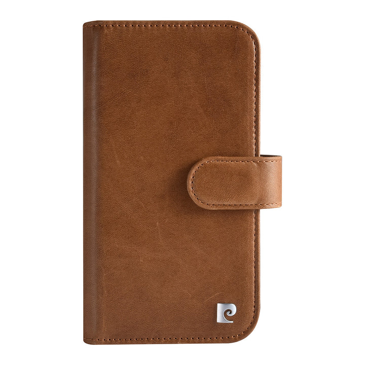 Pierre Cardin iPhone 13 Pro Book Case hoesje - Pasjeshouder voor 6 pasjes - Magneetsluiting - Bruin-Hoesjes-Ilumina Benelux