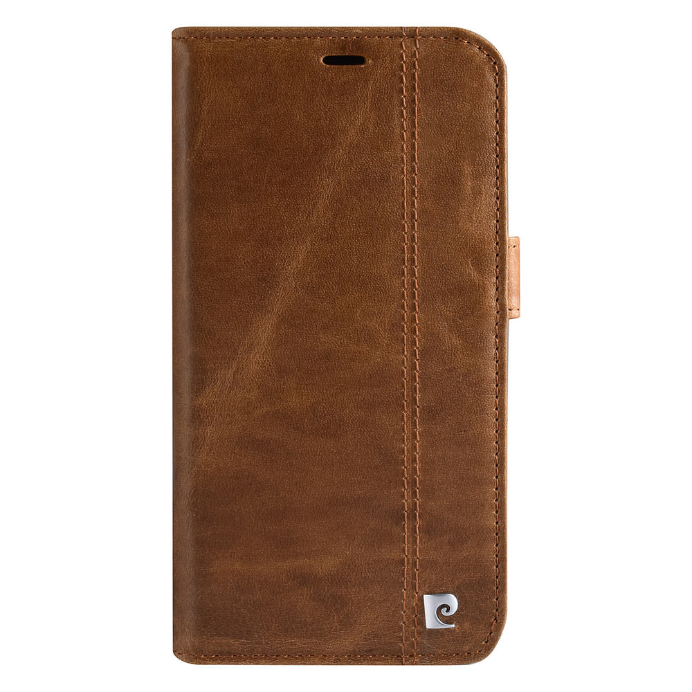 Pierre Cardin iPhone 13 Pro Max Book Case hoesje - Pasjeshouder voor 3 pasjes - Magneetsluiting - Bruin-Hoesjes-Ilumina Benelux