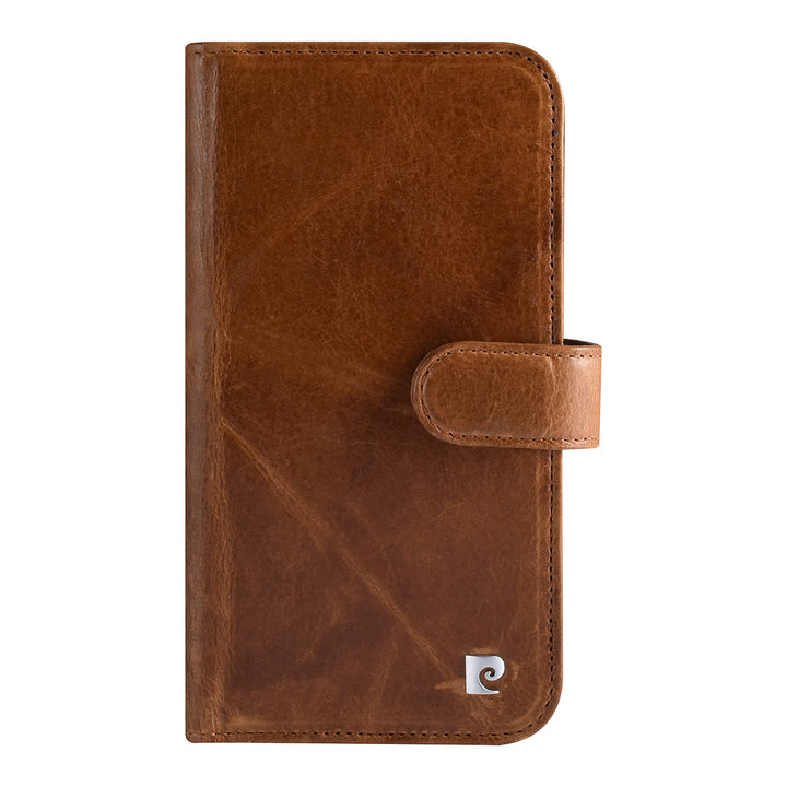 Pierre Cardin iPhone 13 Pro Max Book Case hoesje - Pasjeshouder voor 6 pasjes - Magneetsluiting - Bruin-Hoesjes-Ilumina Benelux