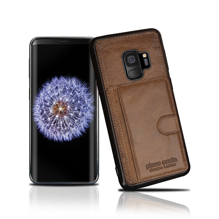 Pierre Cardin silicone backcover voor Galaxy S9 - Bruin (8719273146071)-Hoesjes-Ilumina Benelux