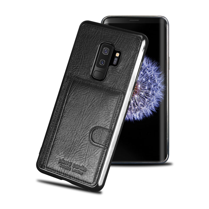 Pierre Cardin silicone backcover voor Galaxy S9 Plus - Zwart (8719273146088)-Hoesjes-Ilumina Benelux