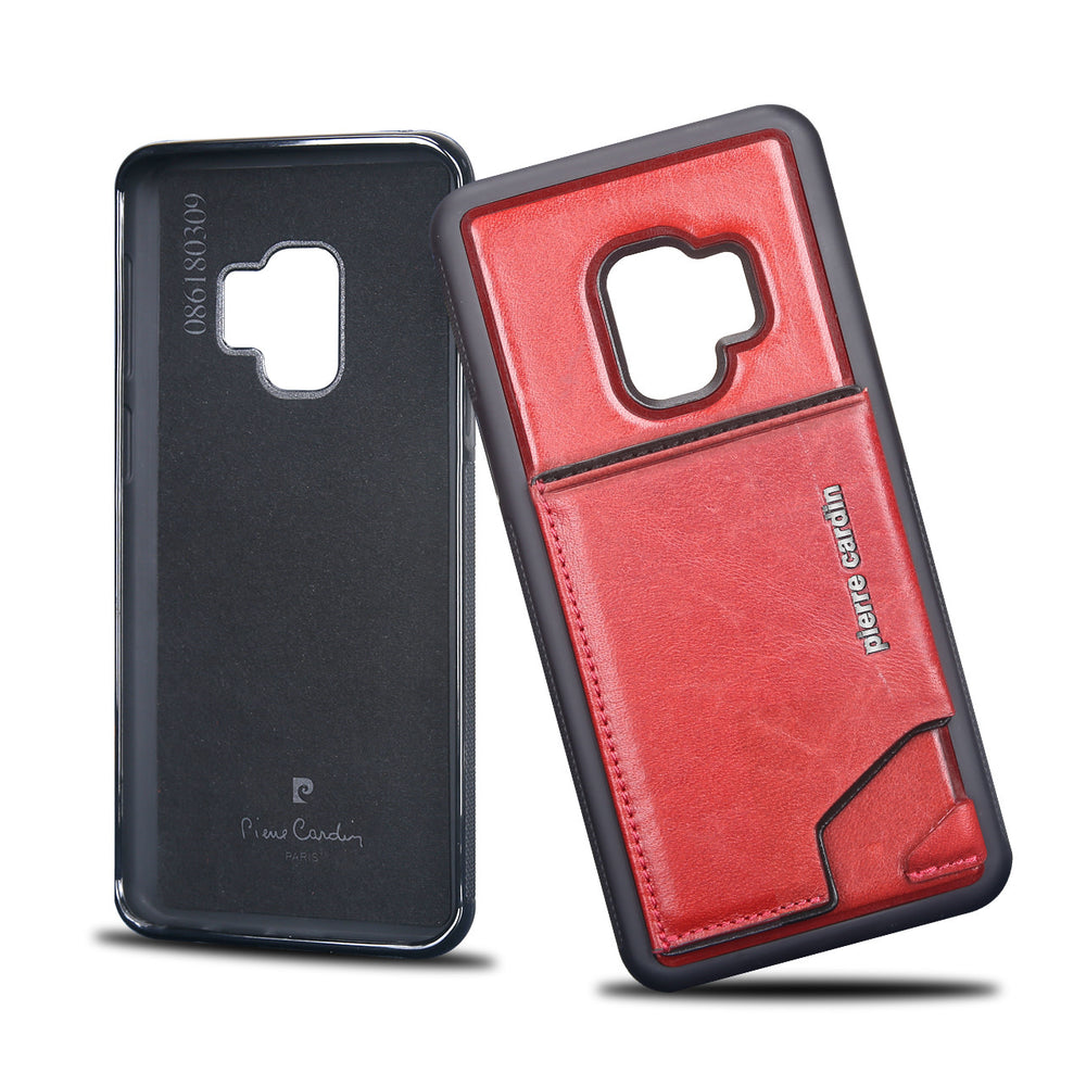 Pierre Cardin silicone backcover voor Galaxy S9 - Rood (8719273146002)-Hoesjes-Ilumina Benelux