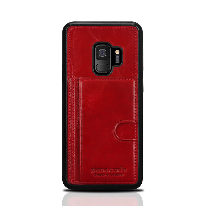 Pierre Cardin silicone backcover voor Galaxy S9 - Rood (8719273146064)-Hoesjes-Ilumina Benelux