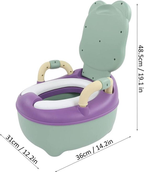 Plaspotje peuter – Toilettrainer met deksel – Kind WC verkleiner – Voor jongen & meisje – Groen-Plaspot-Ilumina Benelux