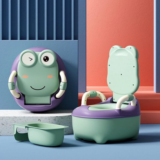 Plaspotje peuter – Toilettrainer met deksel – Kind WC verkleiner – Voor jongen & meisje – Groen-Plaspot-Ilumina Benelux