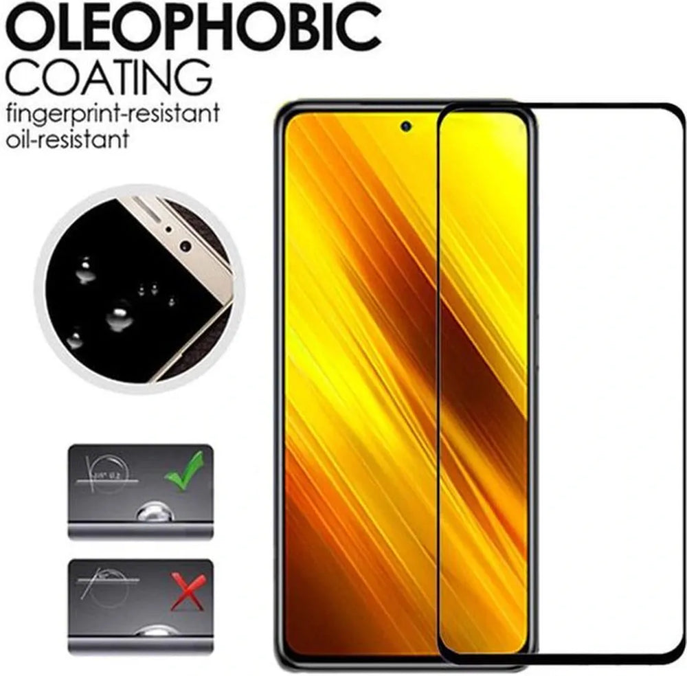 Poco X3/X3 Pro/F3 Screenprotector Full Cover Screenprotector Gehard 9H – 1-Pack-Ilumina Benelux