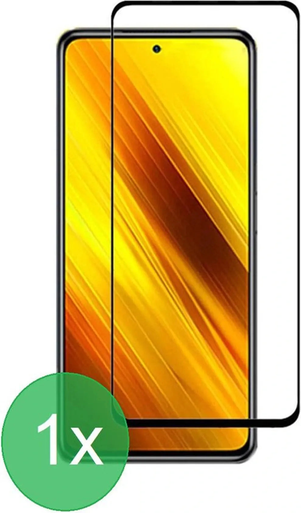 Poco X3/X3 Pro/F3 Screenprotector Full Cover Screenprotector Gehard 9H – 1-Pack-Ilumina Benelux