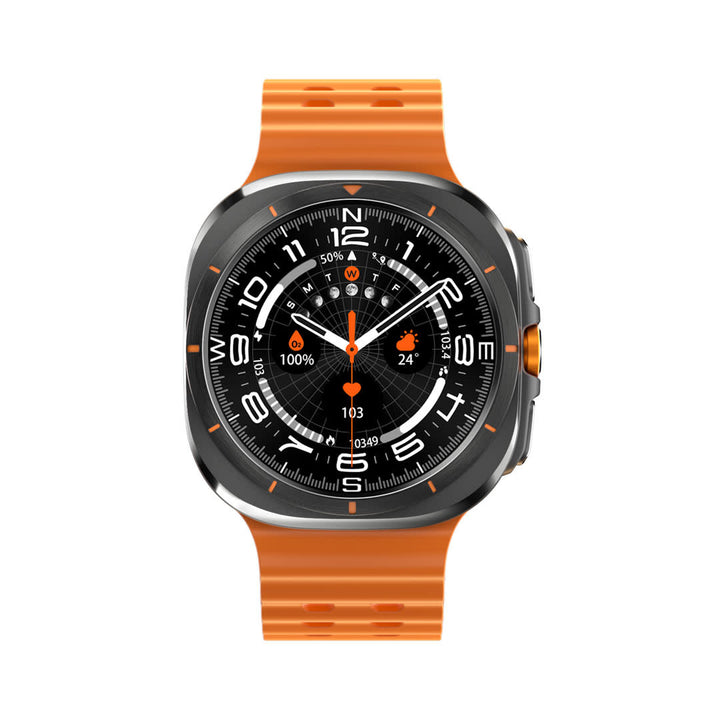 Porodo Voyager Smart Watch - with Orange band - Black-Smartwatches-Ilumina Benelux