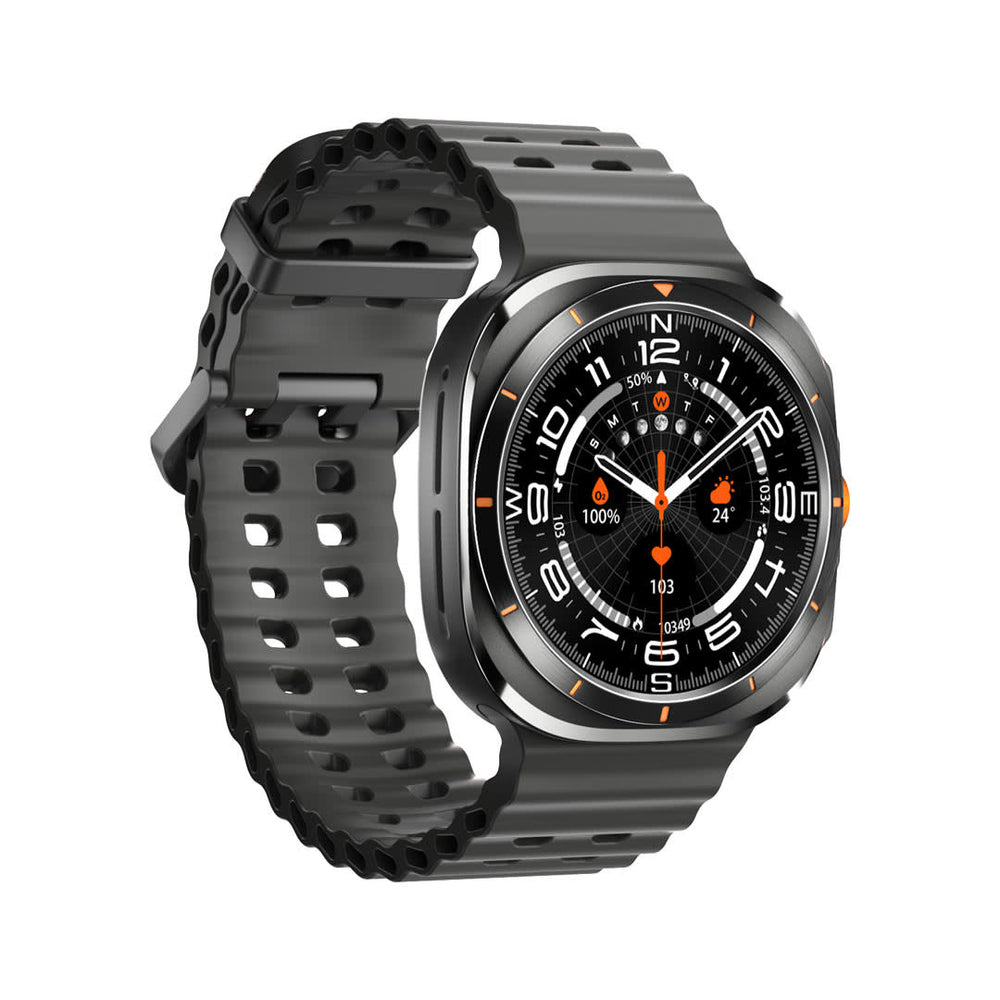 Porodo Voyager Smart Watch - with Orange band - Black-Smartwatches-Ilumina Benelux