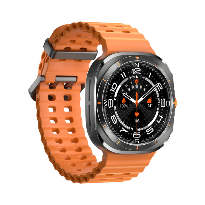 Porodo Voyager Smart Watch - with Orange band - Black-Smartwatches-Ilumina Benelux
