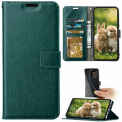 iPhone 12 Pro Max Hoesjes – Portemonnee Book Case – Pasjeshouder – Magneetsluiting – Groen