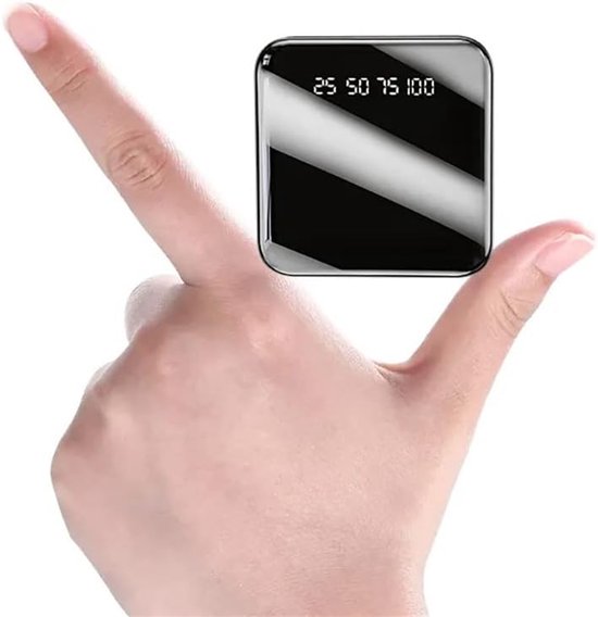 Powerbank – Quick Charge Snelladen – Ingebouwde Kabels USB-C/Lightning/Micro USB – 4500 mAh – Zwart-Powerbank-Ilumina Benelux