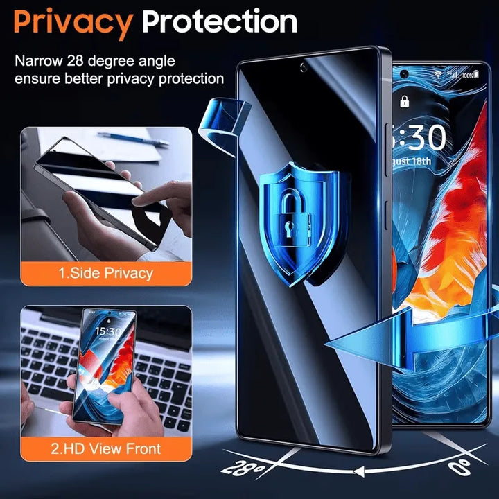 Samsung Galaxy S26 Ultra Screenprotector Privacy - Gehard Glas 9H – Anti-kras - 2-Pack Tempered Glas-Ilumina Benelux