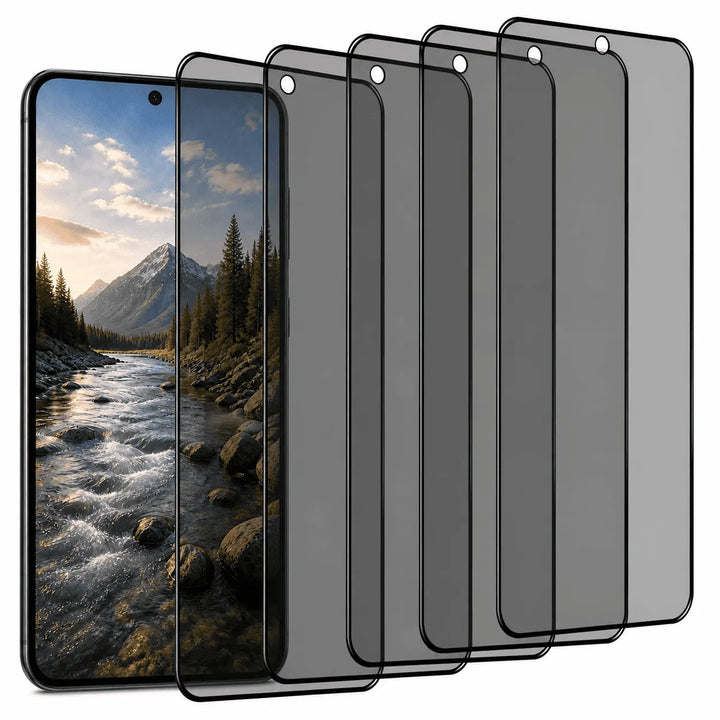 Samsung Galaxy S23 FE Privacy Screenprotector – Tempered Glas – 5-Pack-Ilumina Benelux