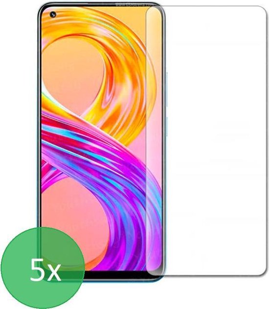 Realme 8 Pro Screenprotector Gehard 9H – Anti-kras – 5-Pack-Ilumina Benelux