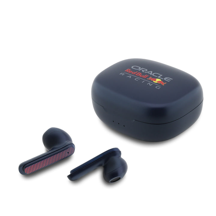 Red Bull Racing Bluetooth Earbuds TWS - ENC - Printed Logo & Powerbar - Navy-In-ear koptelefoon-Ilumina Benelux