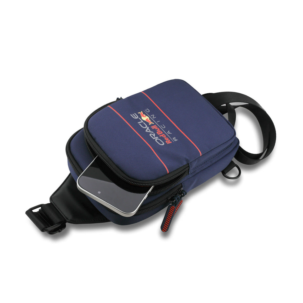 Red Bull Racing Nylon Crossbody Bag - Oversized Logo - Navy-Hoesjes-Ilumina Benelux