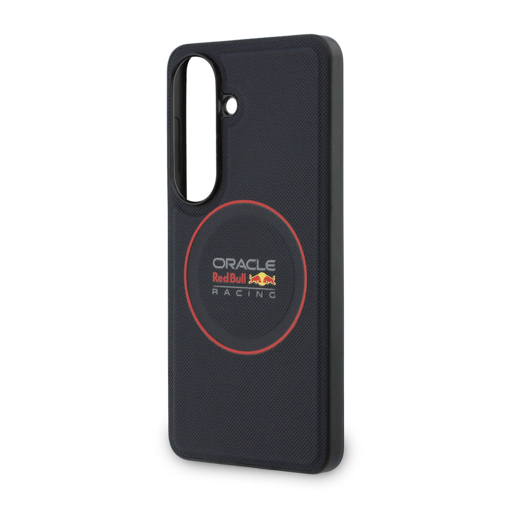 Red Bull Racing Samsung Galaxy S26 Plus Backcover hoesje - Magsafe - Meshed PU Leather - Red Ring Logo - Navy-Hoesjes-Ilumina Benelux