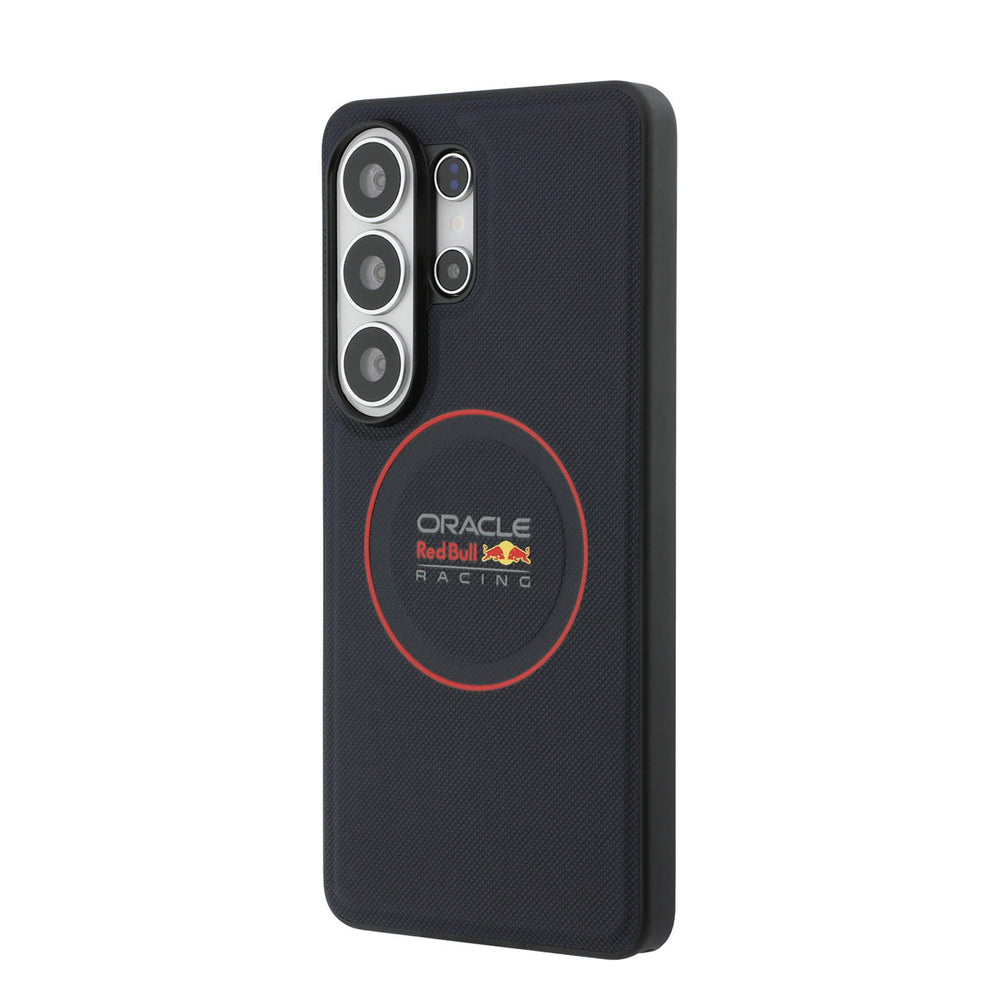 Red Bull Racing Samsung Galaxy S26 Ultra Backcover hoesje - Magsafe - Meshed PU Leather - Red Ring Logo - Navy-Hoesjes-Ilumina Benelux