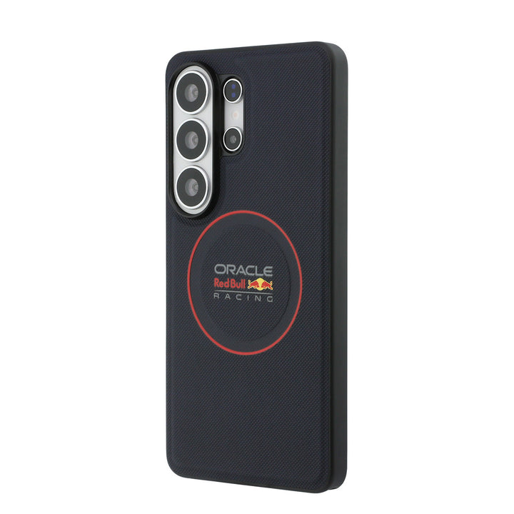 Red Bull Racing Samsung Galaxy S26 Ultra Backcover hoesje - Magsafe - Meshed PU Leather - Red Ring Logo - Navy-Hoesjes-Ilumina Benelux