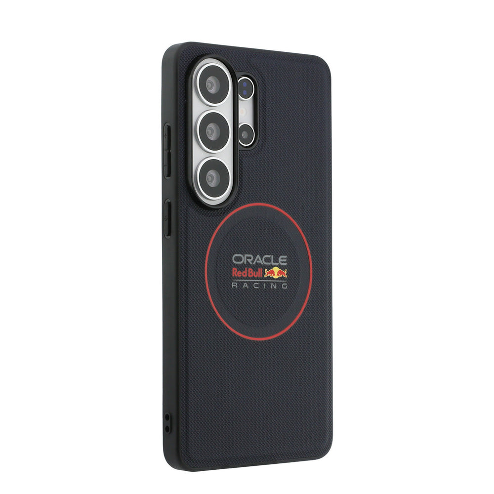 Red Bull Racing Samsung Galaxy S26 Ultra Backcover hoesje - Magsafe - Meshed PU Leather - Red Ring Logo - Navy-Hoesjes-Ilumina Benelux
