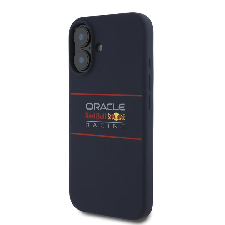 Red Bull Racing iPhone 16 Backcover hoesje Magsafe - Liquid Silicone - Horizontal Logo - Navy-Hoesjes-Ilumina Benelux