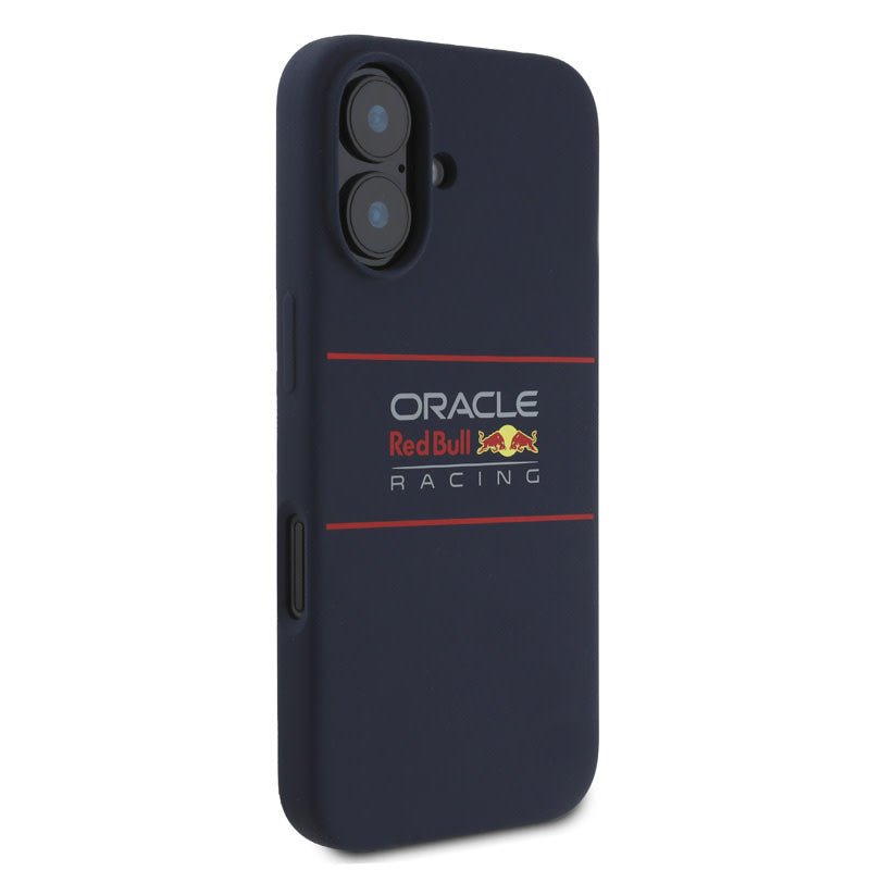 Red Bull Racing iPhone 16 Backcover hoesje Magsafe - Liquid Silicone - Horizontal Logo - Navy-Hoesjes-Ilumina Benelux