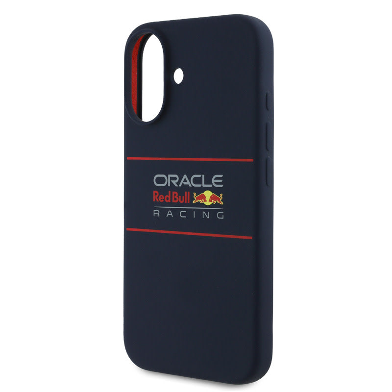 Red Bull Racing iPhone 16 Backcover hoesje Magsafe - Liquid Silicone - Horizontal Logo - Navy-Hoesjes-Ilumina Benelux