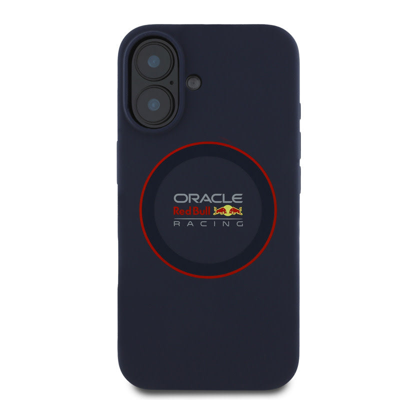 Red Bull Racing iPhone 16 Backcover hoesje Magsafe - Liquid Silicone - Red Ring Logo - Navy-Hoesjes-Ilumina Benelux