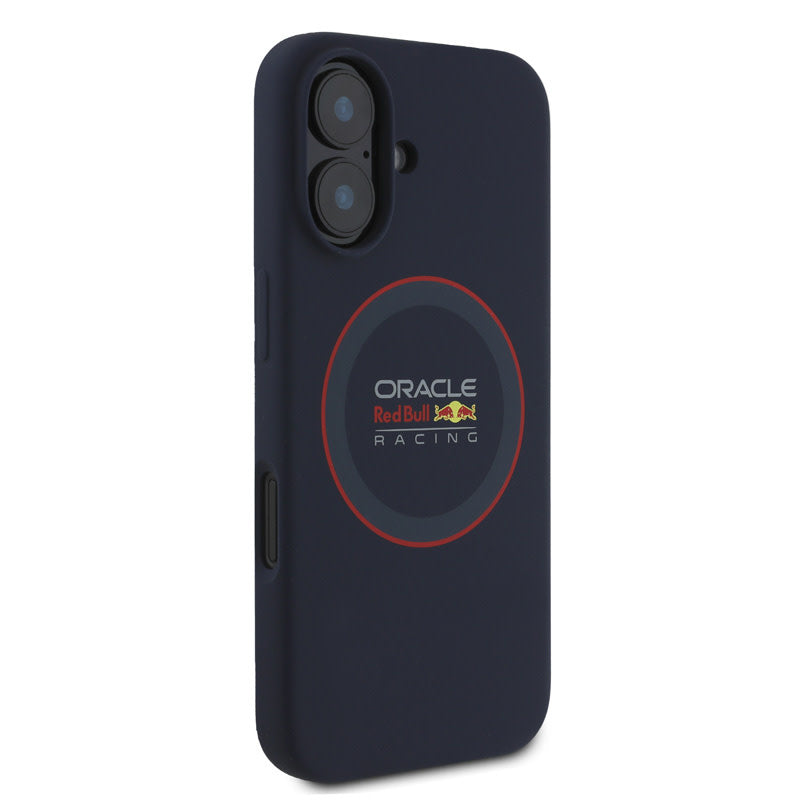 Red Bull Racing iPhone 16 Backcover hoesje Magsafe - Liquid Silicone - Red Ring Logo - Navy-Hoesjes-Ilumina Benelux
