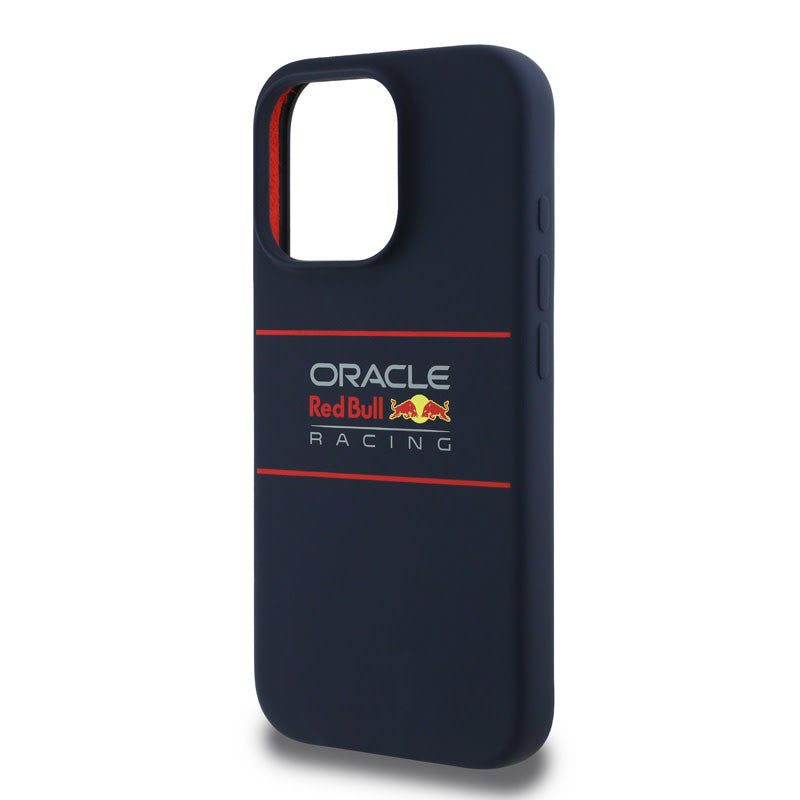 Red Bull Racing iPhone 16 Pro Max Backcover hoesje Magsafe - Liquid Silicone - Horizontal Logo - Navy-Hoesjes-Ilumina Benelux