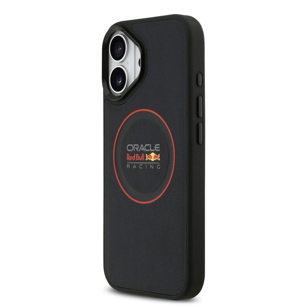 Red Bull Racing iPhone 17 Backcover hoesje - Magsafe - Meshed PU Leather - Red Ring Logo - Navy-Hoesjes-Ilumina Benelux