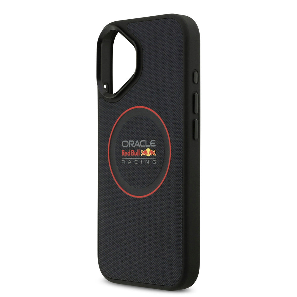 Red Bull Racing iPhone 17 Backcover hoesje - Magsafe - Meshed PU Leather - Red Ring Logo - Navy-Hoesjes-Ilumina Benelux