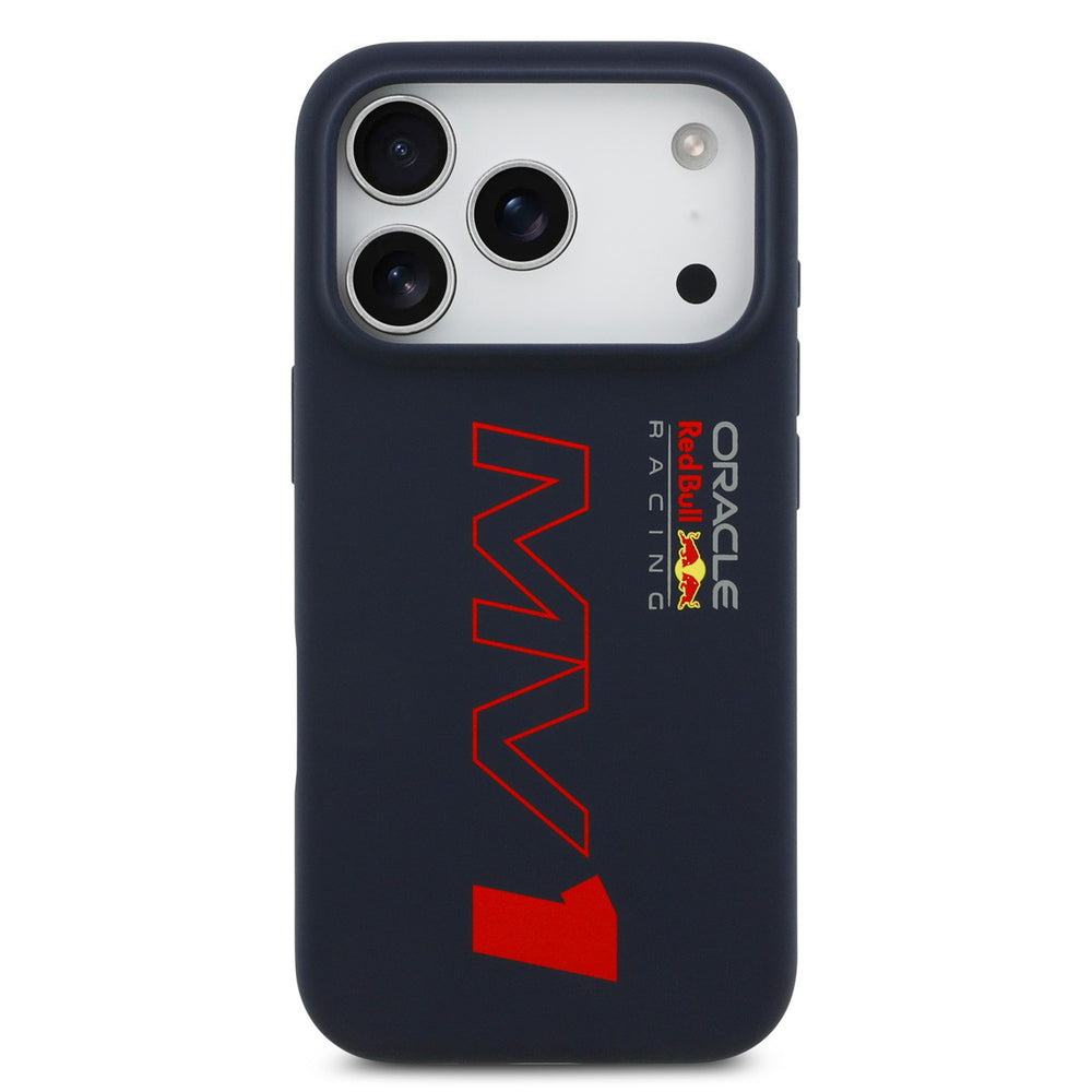 Red Bull Racing iPhone 17 Pro Backcover hoesje - MagSafe - Liquid Silicone - MV1 - Navy-Hoesjes-Ilumina Benelux