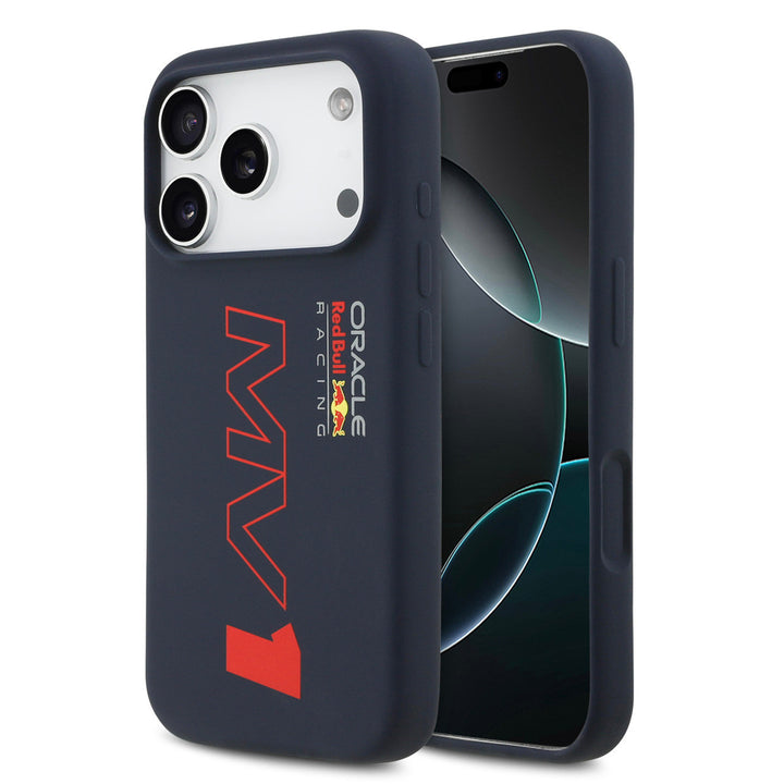 Red Bull Racing iPhone 17 Pro Backcover hoesje - MagSafe - Liquid Silicone - MV1 - Navy-Hoesjes-Ilumina Benelux