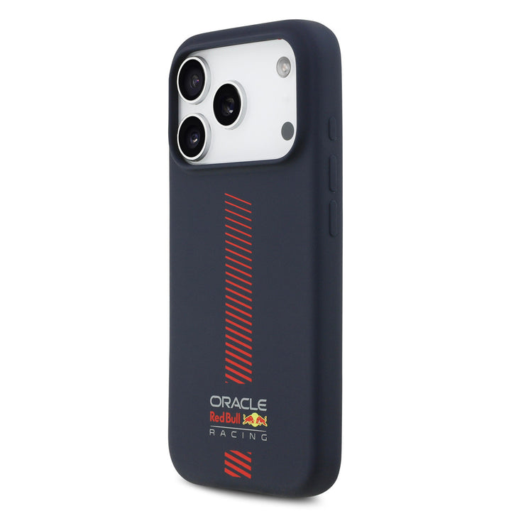 Red Bull Racing iPhone 17 Pro Backcover hoesje - MagSafe - Liquid Silicone - Powerbar - Navy-Hoesjes-Ilumina Benelux