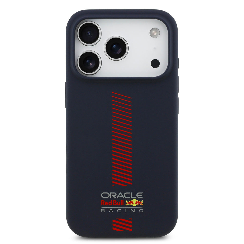 Red Bull Racing iPhone 17 Pro Backcover hoesje - MagSafe - Liquid Silicone - Powerbar - Navy-Hoesjes-Ilumina Benelux