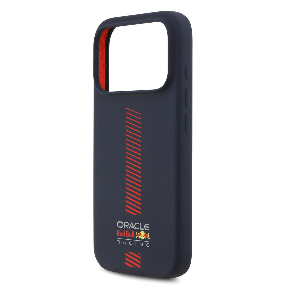Red Bull Racing iPhone 17 Pro Backcover hoesje - MagSafe - Liquid Silicone - Powerbar - Navy-Hoesjes-Ilumina Benelux